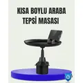 360° Döner Araç Bardaklık Tepsisi Geniş Yemek Alanlı Telefon Standlı