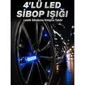 4'lü Araç Sibop Led Işığı Otomatik Açılan Lastik Işığı Seti