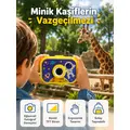 Çocuk Dijital Kamera Hd Fotoğraf Ve Video Çekimi 2.0 İnç Tft Ekran Type-c Şarjlı Mini Tripodlu