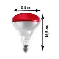 (6 Adet) 250w Kızılötesi Isıtıcılı Hayvan Isıtma Ve Kuluçka Lambası (kırmızı Işık) E27 (kalın Duy)