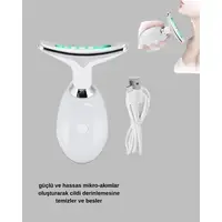 Yüz Ve Boyun Sıkılaştırıcı Cilt Bakım Cihazı | Ems Mikro Akım & Kırışıklık Giderici