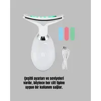 Yüz Ve Boyun Sıkılaştırıcı Cilt Bakım Cihazı | Ems Mikro Akım & Kırışıklık Giderici