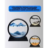 Zihin Açıcı Kum Manzarası – 3d Dinamik Kum Tablosu, Dekoratif, Dönüştükçe Yenilenen Sakinleştirici Sanat Eseri