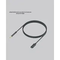 1 Metre Lightning To Aux Çevirici Kablo Stereo Ses Yüksek Kalite