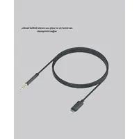 1 Metre Lightning To Aux Çevirici Kablo Stereo Ses Yüksek Kalite