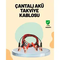 1200 Amper Jumper Kablo 2 Metre Bakır Uçlu Araç Takviye Seti