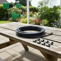 10 Metre Kendin Yap Açık Alan Serinletme Sistemi - Nozzle Başlıklı Bahçe Ve Teras Nemlendirme Seti