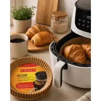 Yuvarlak Airfryer Kağıdı 100 Adet Yağ Tutmaz Hazne Koruyucu