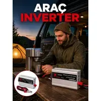 1500w Oto Güç İnverteri Araç Aküsünden Güvenli Elektrik Sağlayan Çevirici