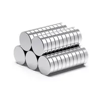 10 Adet 10x2mm Yuvarlak Neodyum Mıknatıs Güçlü Magnet Nikel Kaplamalı