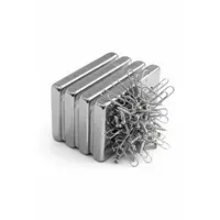 1 Adet 40x20x5mm Neodyum Magnet Güçlü N35 Mıknatıs Köşeli Nikel Kaplama