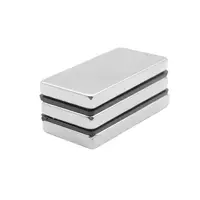1 Adet 40x20x5mm Neodyum Magnet Güçlü N35 Mıknatıs Köşeli Nikel Kaplama