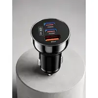 12v 24v Uyumlu 60w Araç İçi Şarj Adaptörü Çoklu Hızlı Şarj Cihazı