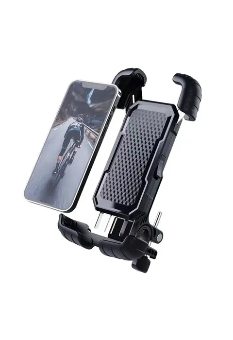 360° Derece Ayarlanabilen Gidon Bağlantılı Bisiklet Motosiklet İçin Abs 4-7.8″ İnç Telefon Tutucu
