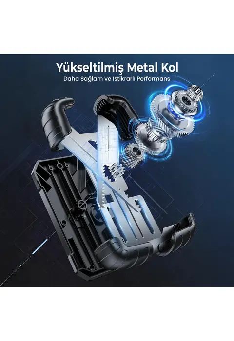 360° Derece Ayarlanabilen Gidon Bağlantılı Bisiklet Motosiklet İçin Abs 4-7.8″ İnç Telefon Tutucu