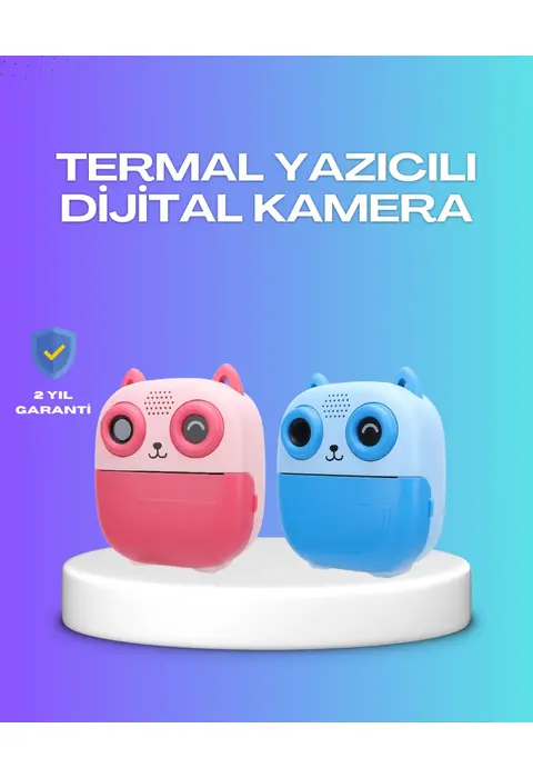 2.4 İnç Ekranlı Çocuk Fotoğraf Makinesi 6x Zoom Özellikli