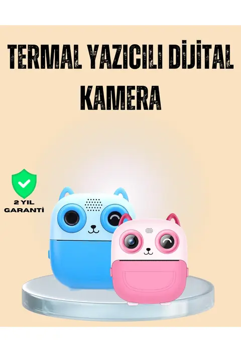Çocuklar İçin Eğlenceli Dijital Kamera 1300mah Şarjlı