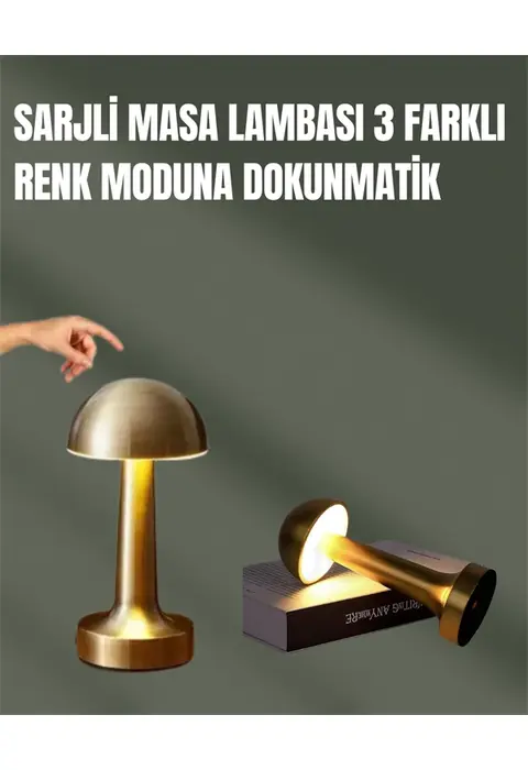 %100 Kademeli Ayarlanabilir Işık – Usb Şarjlı Masa Lambası