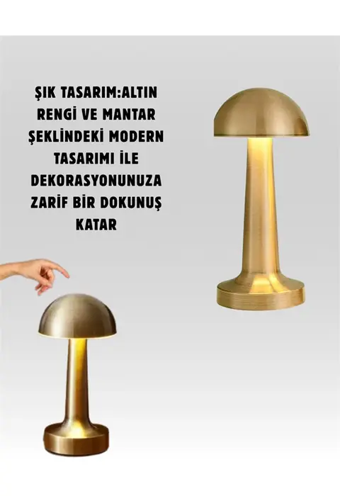 %100 Kademeli Ayarlanabilir Işık – Usb Şarjlı Masa Lambası
