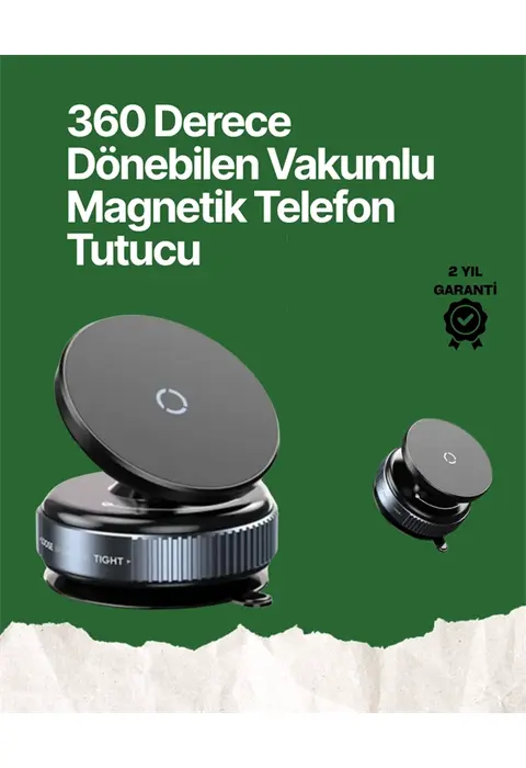 360° Ayarlanabilir Manyetik Araç Telefon Tutucu – Kompakt Ve Pratik Tasarım