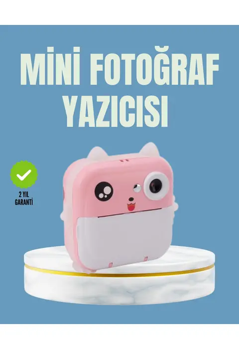 Anında Baskı Ve Yüksek Çözünürlüklü Çift Lensli Fotoğraf Makinesi