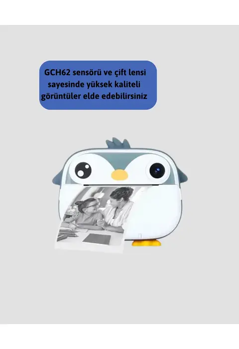 Anında Baskı Ve Yüksek Çözünürlüklü Çift Lensli Fotoğraf Makinesi