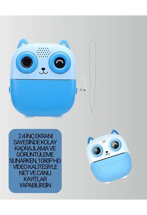 Dijital Termal Yazıcılı Mini Kamera – Hd Video & Anında Fotoğraf Çıktısı