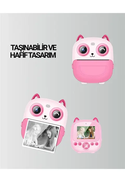 Dijital Termal Yazıcılı Mini Kamera – Hd Video & Anında Fotoğraf Çıktısı