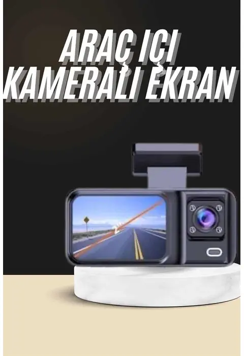 1080p Sürüş Kaydedici 2 İnç Araç Araba Ön İç Arka Dvr Ips Ekran