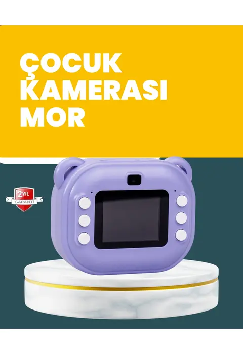Çocuklar İçin Şipşak Baskı Kamera – 18 Efektli, Oyun Ve Müzik Özellikli
