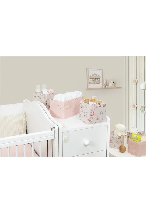 Baby 3'lü Kullanışlı Çekmece Düzenleyici Çok Amaçlı Organizer Kutu (pembe)