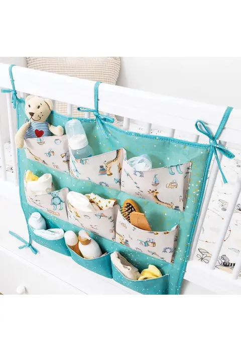 Baby 9 Cepli Bağlamalı Beşik Kenarı Düzenleyici (yeşil)