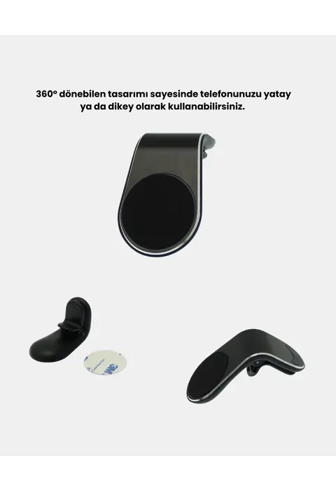 360° Dönebilen Manyetik Araç Telefon Tutucu Sarsıntısız Ve Şık Tasarımlı