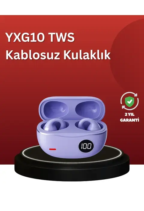 Yxg10 Açık Kulak Bluetooth Kulaklık – Klipsli, Güvenli Spor Tasarım, 30 Saat Pil