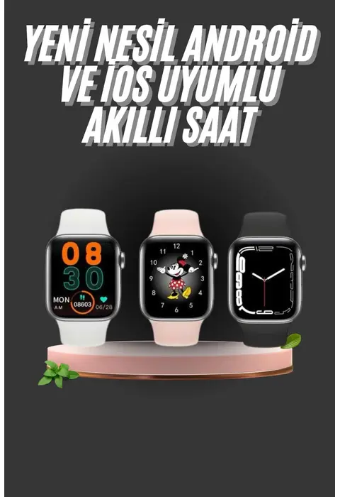 1.83 İnç Akıllı Saat Android Ve İos Uyumlu Çağrı Cevaplayabilen Adımsayar Gps Takibi