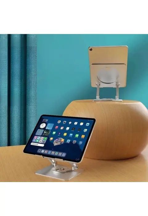 360 Derece Dönebilen Yükseltilmiş Masaüstü Ayarlanabilir Metal Tablet Standı