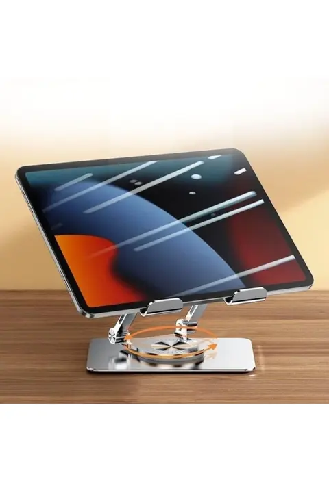 360 Derece Dönebilen Yükseltilmiş Masaüstü Ayarlanabilir Metal Tablet Standı