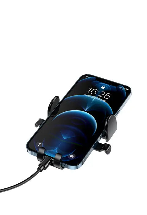 360° Döner Araç Telefon Tutucu Otomatik Kilit Mekanizmalı Stand