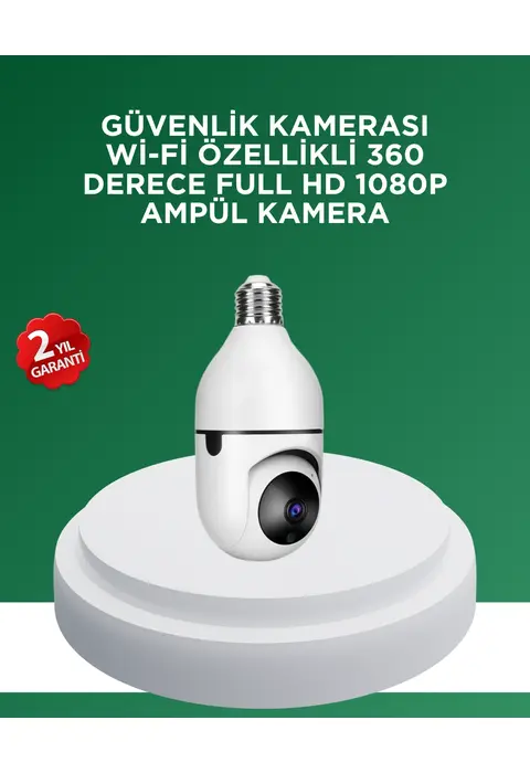 1080p Gece Görüşlü Ampul Güvenlik Kamerası – Kablolu Ve Kablosuz Seçenekli