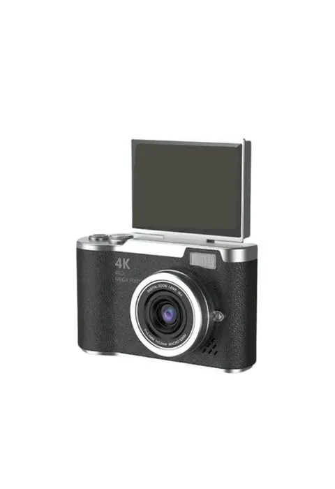 4k Dijital Kamera 48 Mp 8x Zoom Ve 180 Derece Flip Ekran Vlog Çekim Özellikli