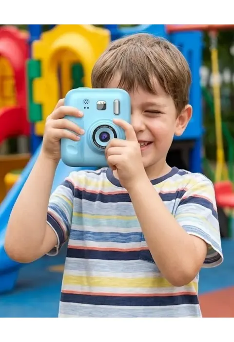 Çocuklar İçin Fotoğraf Makinesi Baskı Özellikli 4 Kağıt Rulo Hediyeli