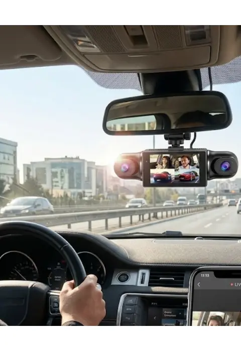 1080p Araç Kamerası Mobil Uygulama Bağlantılı G Sensörlü Güvenlik Sistemi