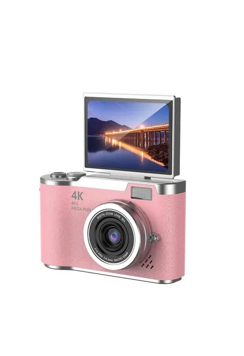 48 Mp Vlog Kamera 1080p Video Flip Screen Uzun Pil Ömrü Selfie Kamera