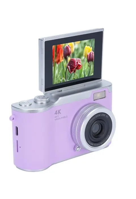 4k Kompakt Kamera 48 Mp Autofocus Flash Özellikli Vlog Kamera