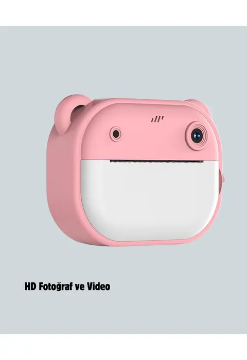 Anında Baskı Özellikli Çocuk Kamerası – 24mp Hd Çift Lens, 32gb Hafıza Ve Oyun Modu
