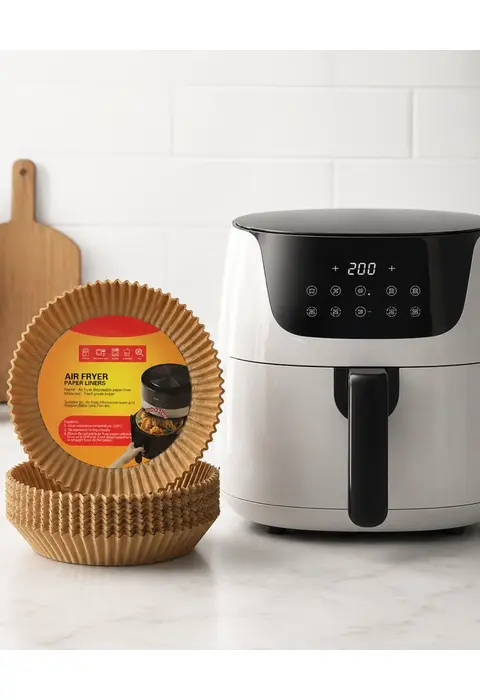 100 Adet Airfryer Kağıdı Su Geçirmez Yağ Tutmaz Pişirme Altlığı