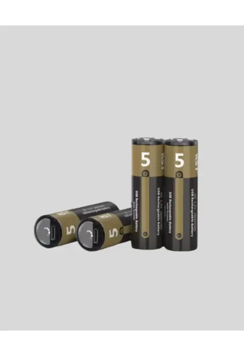1.5v Aa Şarjlı Lityum Pil | 1000+ Kez Şarj Edilebilir | Hızlı Type-c Şarj (2 Adet)