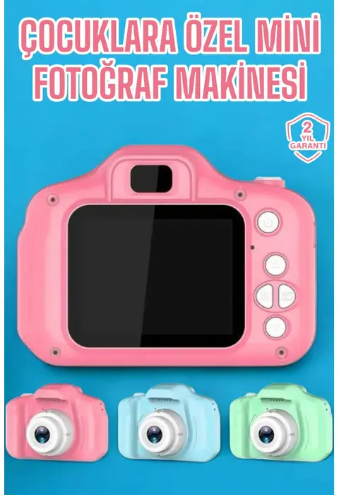 Çocuk Kamerası Dijital 1080p Hd Kaliteli Mini Fotoğraf Makinesi Profesyonel