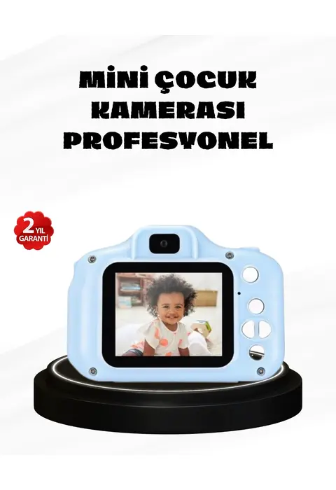 Çocuklar İçin Mini Dijital Kamera – 1080p Hd, 2.0 İnç Ekran, Komik Filtreli Ve Şarjlı