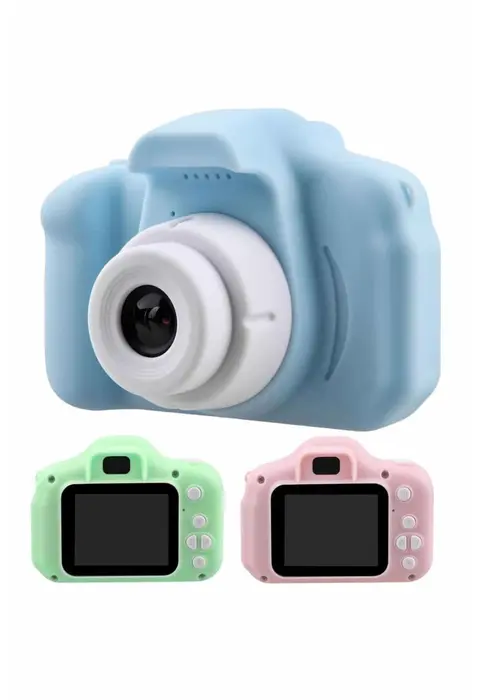 Çocuklara Özel Fotoğraf Ve Video Çeken Mini Çok Renkli Fotoğraf Makinesi